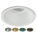 Foco empotrar Konica 102mm, para Lámpara GU10/MR16, Oro Mate, Verde, Plata ó Cuero